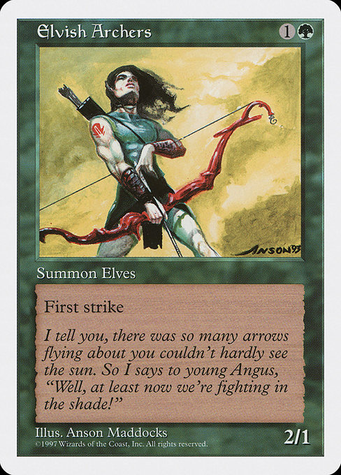 Magic the Gathering Card - Elvish Archers - MTG Circle
