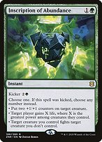 Magic the Gathering Card - Inscription of Abundance - MTG Circle
