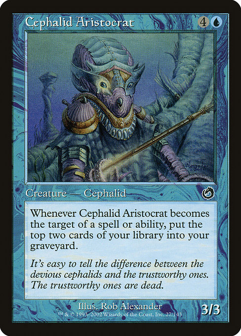 Magic the Gathering Card - Cephalid Aristocrat - MTG Circle