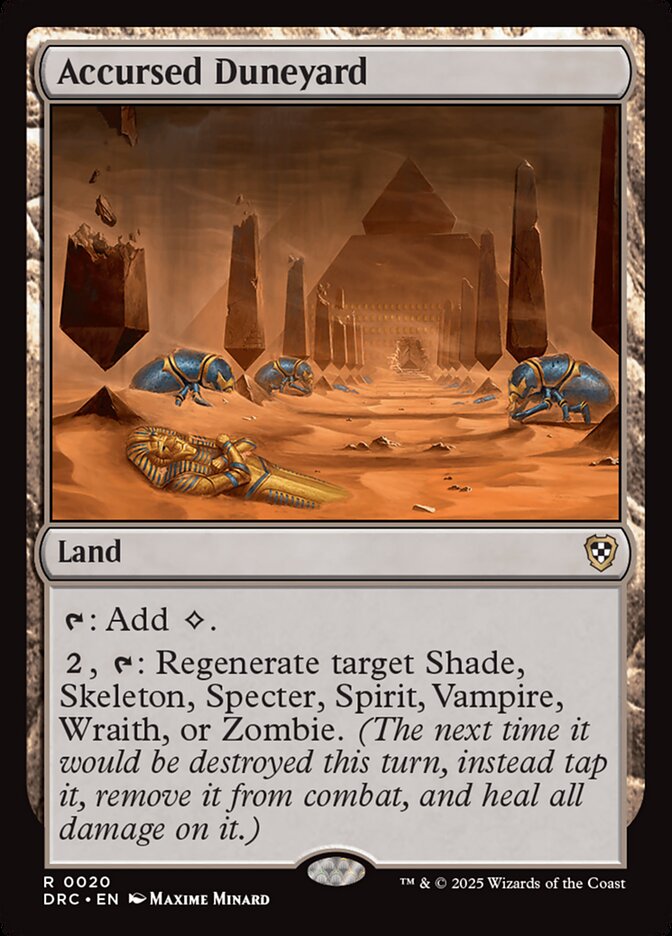 Magic the Gathering Card - Accursed Duneyard - MTG Circle