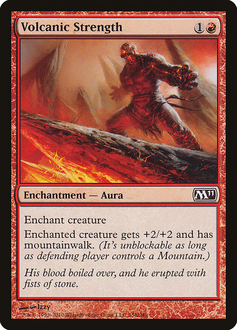 Magic the Gathering Card - Volcanic Strength - MTG Circle