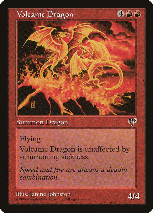 Magic the Gathering Card - Volcanic Dragon - MTG Circle