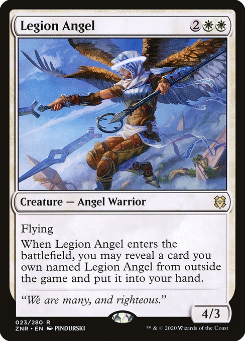 Magic the Gathering Card - Legion Angel - MTG Circle
