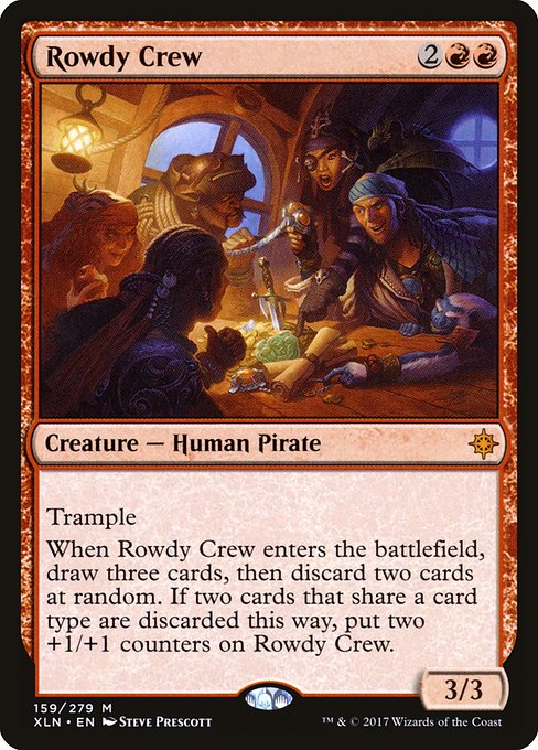 Magic the Gathering Card - Rowdy Crew - MTG Circle