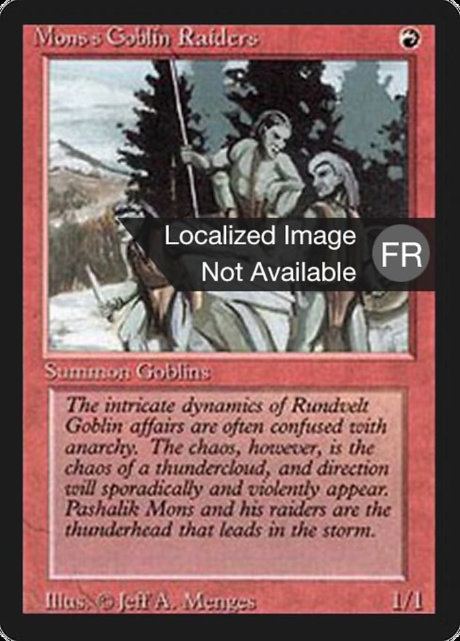 Magic the Gathering Card - Mons's Goblin Raiders - MTG Circle