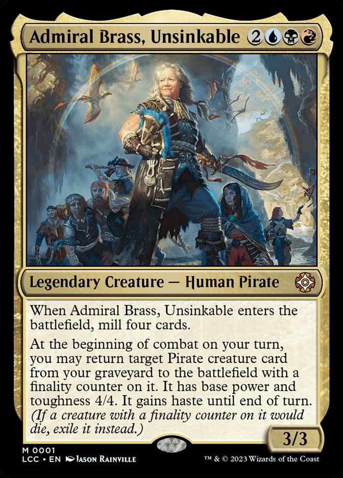 Magic the Gathering Card - Admiral Brass, Unsinkable - MTG Circle