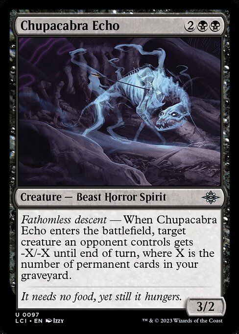 Magic the Gathering Card - Chupacabra Echo - MTG Circle