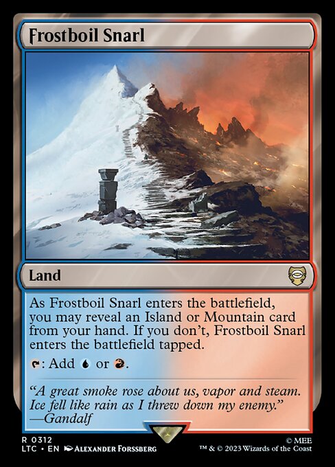 Magic the Gathering Card - Frostboil Snarl - MTG Circle