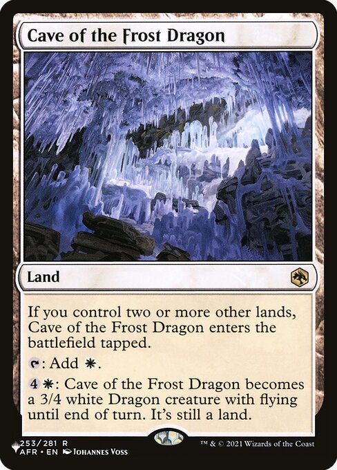 Magic the Gathering Card - Cave of the Frost Dragon - MTG Circle