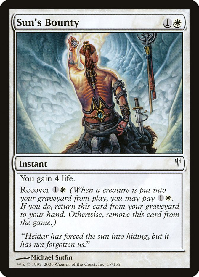 Magic the Gathering Card - Sun's Bounty - MTG Circle