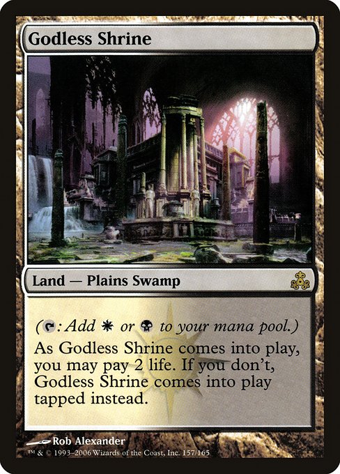 Magic the Gathering Card - Godless Shrine - MTG Circle