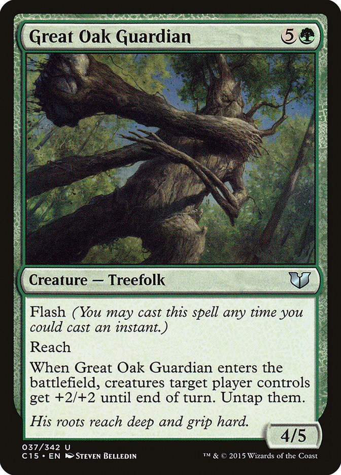 Magic the Gathering Card - Great Oak Guardian - MTG Circle