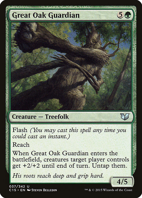 Magic the Gathering Card - Great Oak Guardian - MTG Circle
