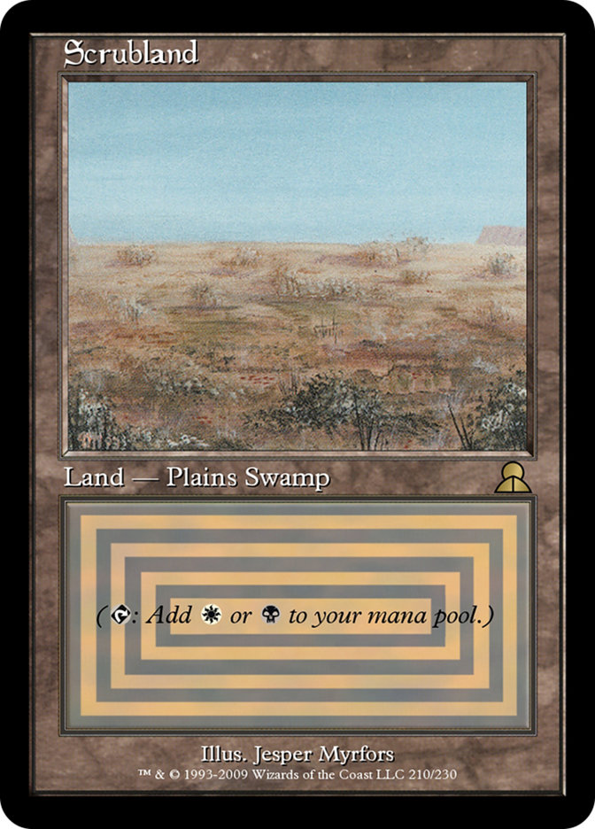 Magic the Gathering Card - Scrubland - MTG Circle
