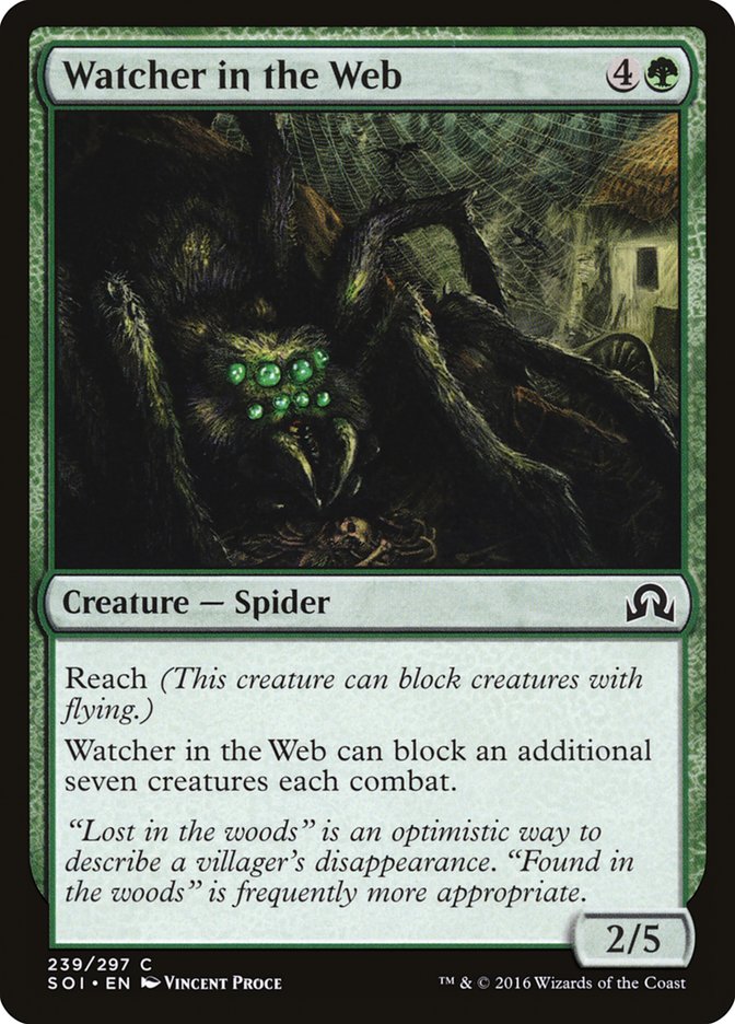 Magic the Gathering Card - Watcher in the Web - MTG Circle