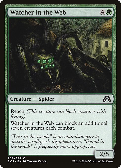 Magic the Gathering Card - Watcher in the Web - MTG Circle
