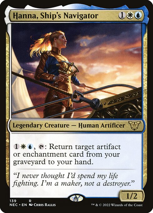 Magic the Gathering Card - Hanna, Ship's Navigator - MTG Circle