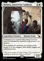 Magic the Gathering Card - Delney, Streetwise Lookout - MTG Circle