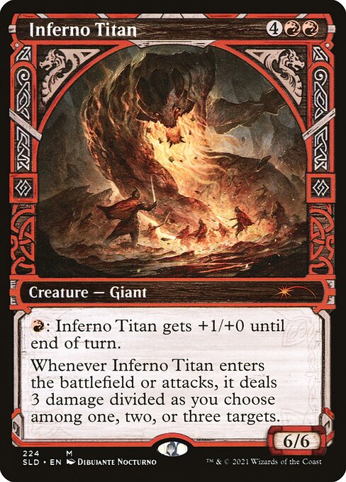 Magic the Gathering Card - Inferno Titan - MTG Circle
