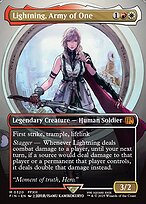 Magic the Gathering Card - Lightning, Army of One - MTG Circle