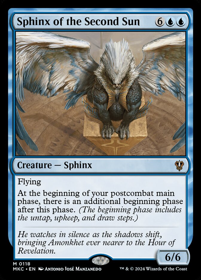 Magic the Gathering Card - Sphinx of the Second Sun - MTG Circle