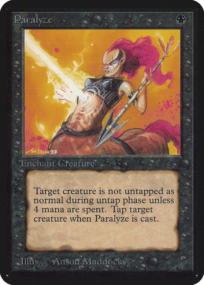Magic the Gathering Card - Paralyze - MTG Circle