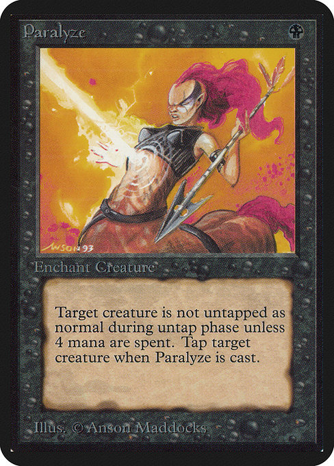 Magic the Gathering Card - Paralyze - MTG Circle