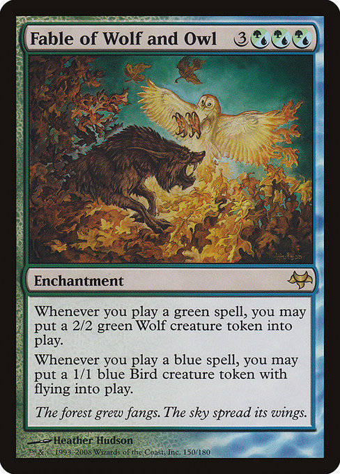 Magic the Gathering Card - Fable of Wolf and Owl - MTG Circle