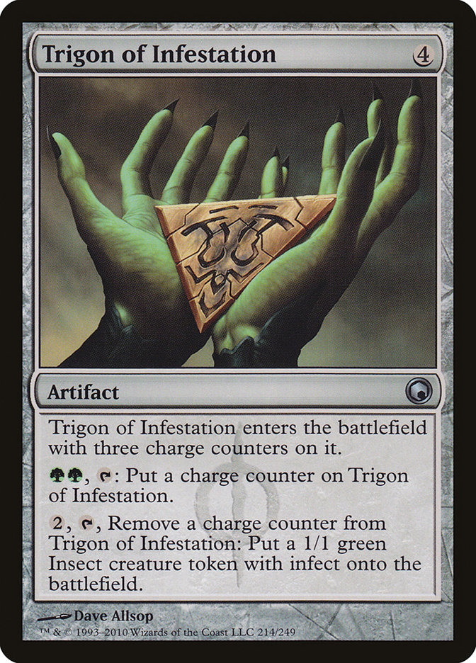 Magic the Gathering Card - Trigon of Infestation - MTG Circle