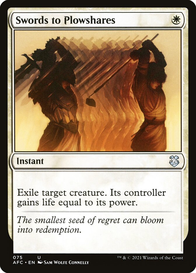 Magic the Gathering Card - Swords to Plowshares - MTG Circle