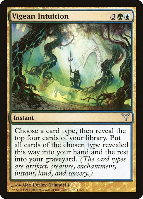 Magic the Gathering Card - Vigean Intuition - MTG Circle