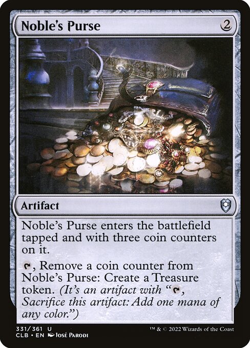Magic the Gathering Card - Noble's Purse - MTG Circle