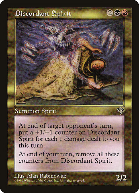 Magic the Gathering Card - Discordant Spirit - MTG Circle