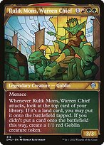Magic the Gathering Card - Rulik Mons, Warren Chief - MTG Circle