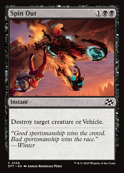 Magic the Gathering Card - Spin Out - MTG Circle