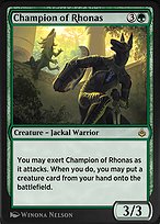 Magic the Gathering Card - Champion of Rhonas - MTG Circle