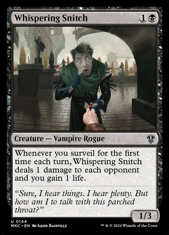 Magic the Gathering Card - Whispering Snitch - MTG Circle