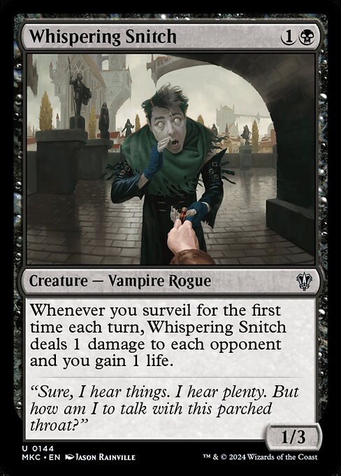 Magic the Gathering Card - Whispering Snitch - MTG Circle