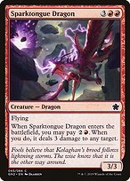 Magic the Gathering Card - Sparktongue Dragon - MTG Circle