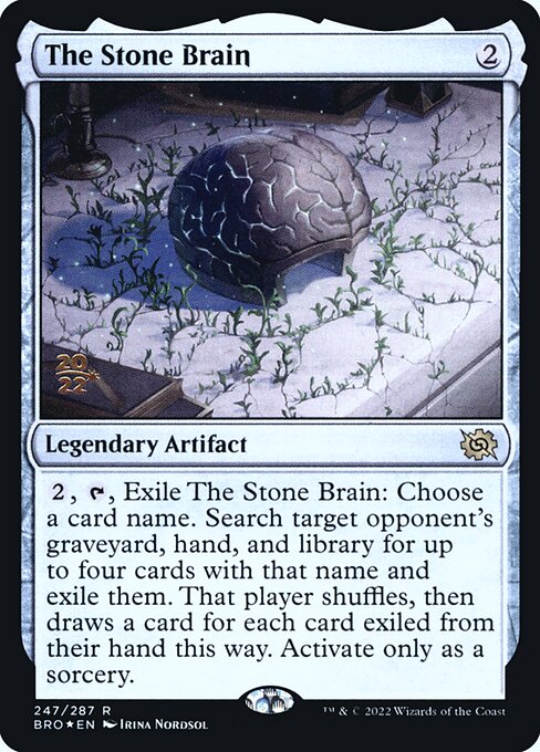 Magic the Gathering Card - The Stone Brain - MTG Circle