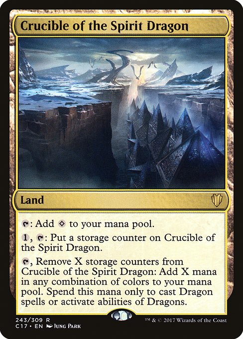 Magic the Gathering Card - Crucible of the Spirit Dragon - MTG Circle