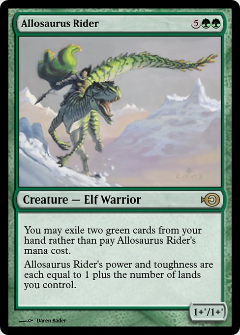 Magic the Gathering Card - Allosaurus Rider - MTG Circle