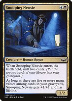 Magic the Gathering Card - Snooping Newsie - MTG Circle