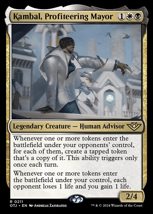 Magic the Gathering Card - Kambal, Profiteering Mayor - MTG Circle