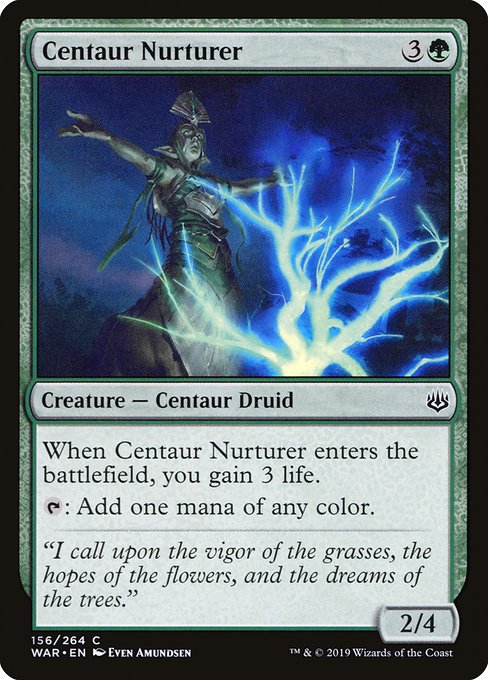 Magic the Gathering Card - Centaur Nurturer - MTG Circle