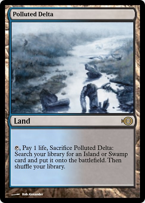 Magic the Gathering Card - Polluted Delta - MTG Circle