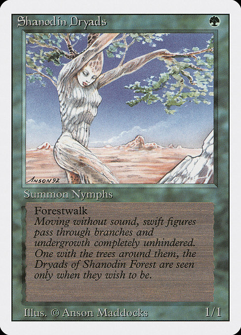 Magic the Gathering Card - Shanodin Dryads - MTG Circle