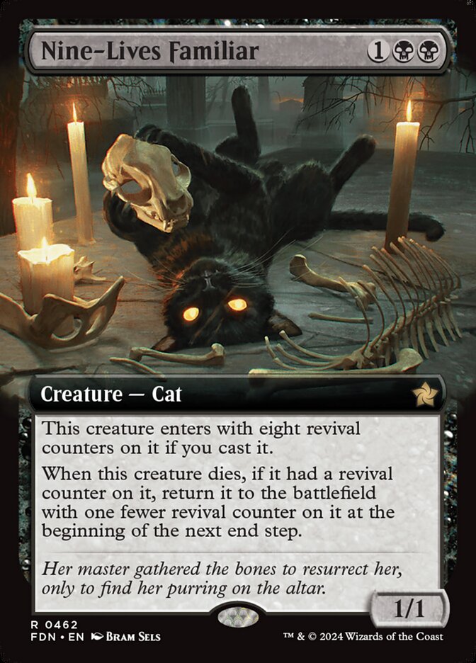 Magic the Gathering Card - Nine-Lives Familiar - MTG Circle