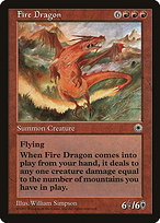 Magic the Gathering Card - Fire Dragon - MTG Circle