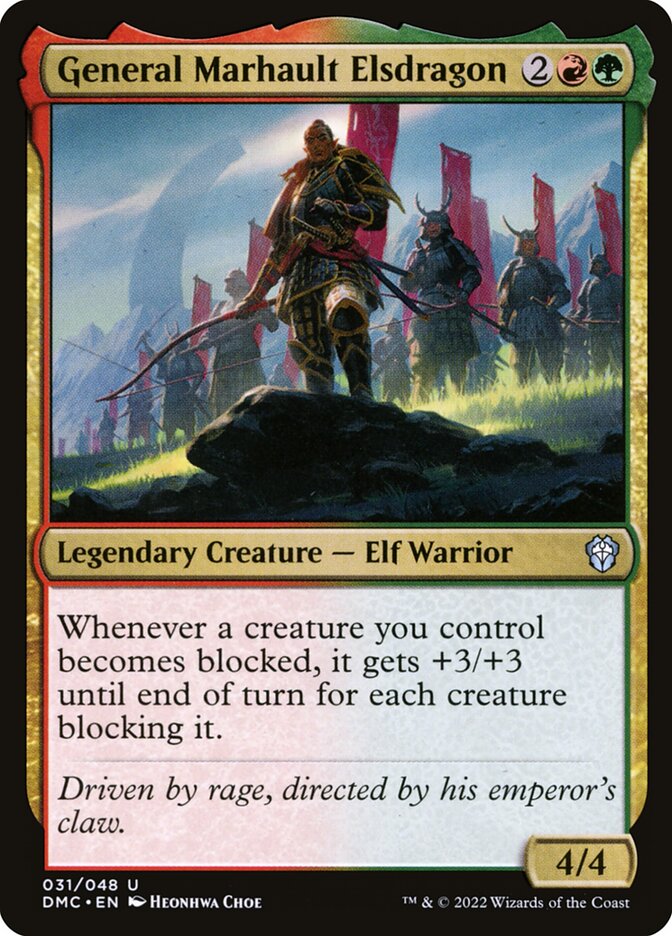 Magic the Gathering Card - General Marhault Elsdragon - MTG Circle